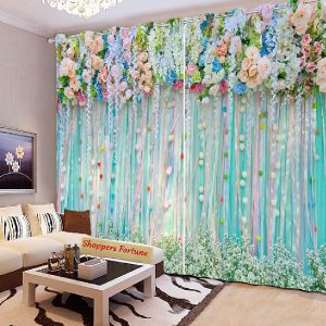 Premium Blackout Digital Curtains - Classical Flora(Set of 2) 2024 Edition