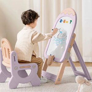 Little Genius Candy - Set Of Kids Activity Board & Chair