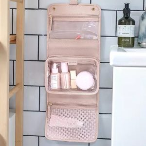 Hanging Travel Washbag - Blush Pink