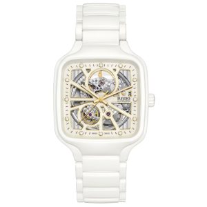 True Square Automatic Unisex Ceramic Analog Watch R27073702